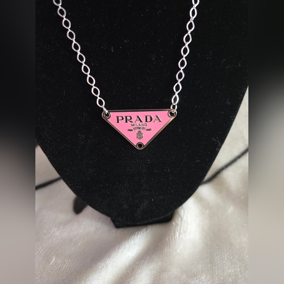 💯 Authentic Upcycled Prada Necklace - Picture 2 of 8